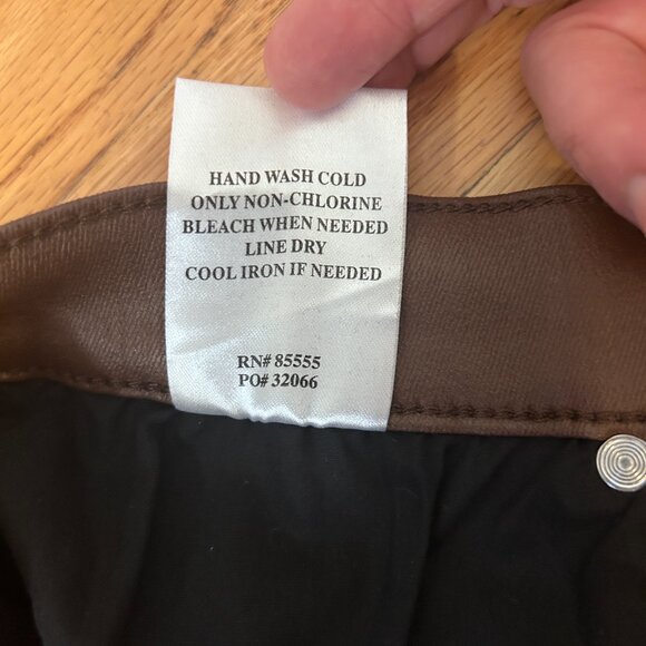 Daze Sundaze Coated Espresso high waist straight leg jeans, SIZE 30 - Picture 4 of 6